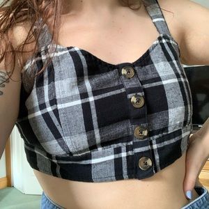 american eagle cropped tank top